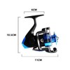 Fishing Reel + 109Yds Braid Line, Pre-spooled Spinning Reel, Lightweight