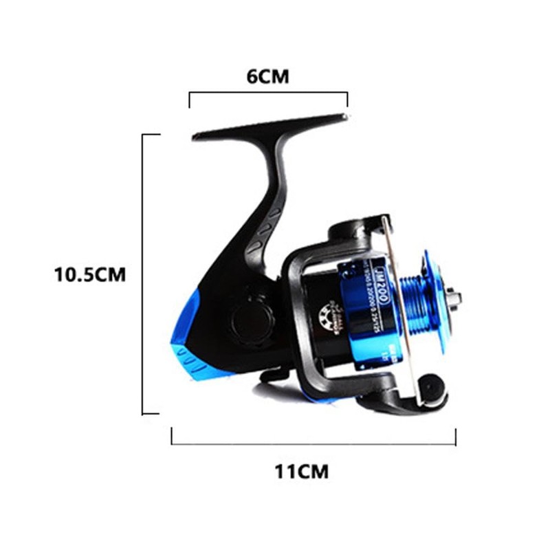 Fishing Reel + 109Yds Braid Line, Pre-spooled Spinning Reel, Lightweight