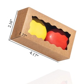 JCXPACK 12PCS 4.17 x 2.16 x 1.37 Inches Premium Macaron Boxes for 2, Macaron Containers, Macaron Packaging for Wedding, Party, Thank You Favors and Baby Shower, Small Bakery Boxes for Mini Pastry