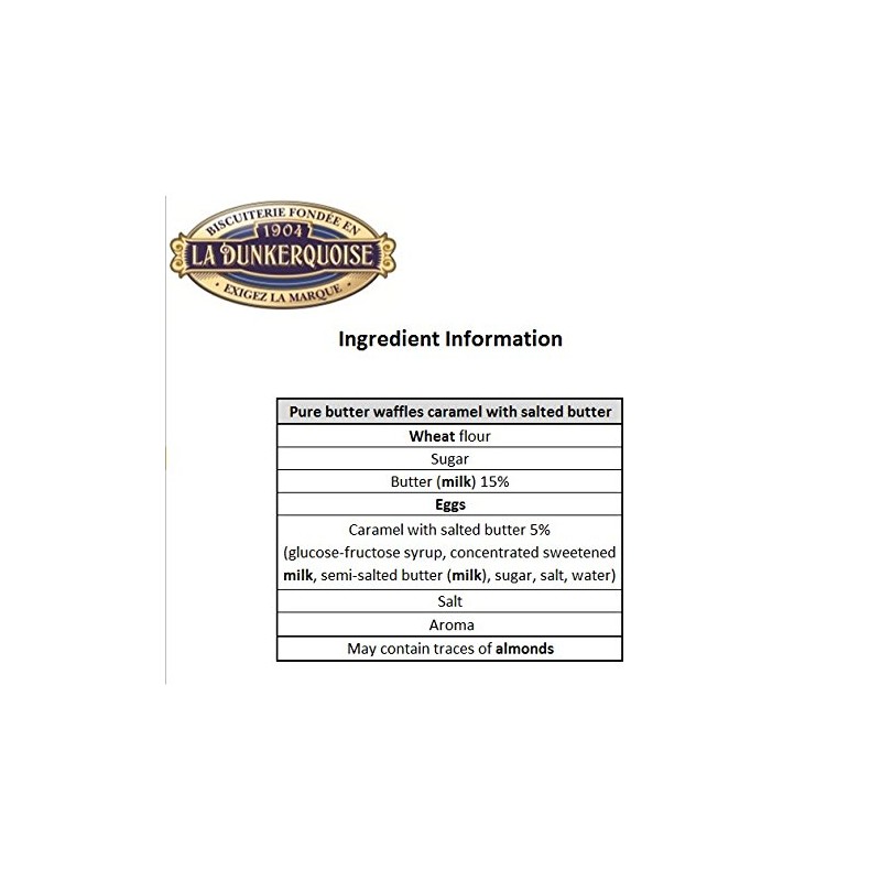 Biscuiterie La Dunkerquoise Pure Butter Waffles in Gift Tin (Pure
