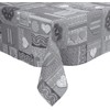 Karina Home Grey Love Hearts Wipe Clean Tablecloth Vinyl PVC