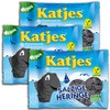 Katjes Salty Pegs 3 x 175 g Liquorice Sugared Pack