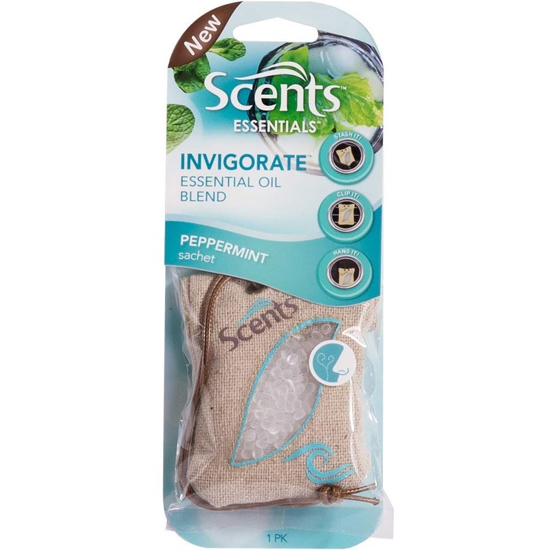 Scents Automotive Essentials Sachet Air Freshener: Invigorate; 6 Count