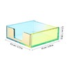 TEHAUX Acrylic Notepad Holder Built Memo Dispenser Gradient Design Multi-Functional