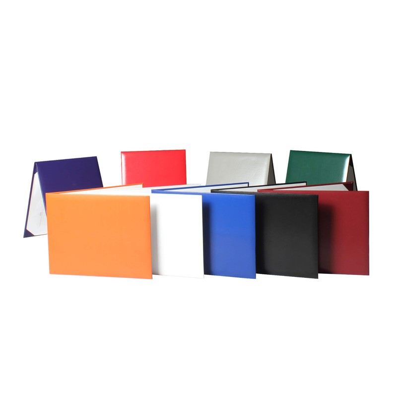 GraduationService Smooth Diploma Certificate Cover 8 1/2" x 11"(White)