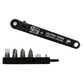 SK11 SRD-212 Ultra Thin Ratchet Screwdriver 15° Bent Up Type, Number of Gears, 20 Mounts,