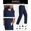 Rapoo Hiking Pants for Mens with Pockets Comfy Lightweight Waterproof
