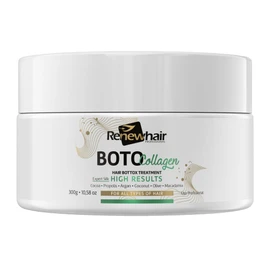 Renew Hair Professional BOTO COLLAGEN MASK HAIR EXPERT SILK 300g COLLAGEN,ARGAN,COCOA,MACADAMIAS traightening For Silky Smooth & Frizz Free Hair Smooth Renew