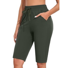 ATTRACO Swim Shorts for Women Swimwear Tummy Control Ladies Board Shorts Swimsuit Bottoms with Brief