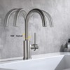 Bar Faucets Single Hole, WiPPhs Brushed Nickel Mini Kitchen Sink