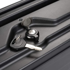 GRAND ORANGE Truck Bed Storage Box Toolbox Left Driver Side Compatible with Ford F150 2015-2020, Black Lockable Storage Tool Box