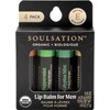 Organic Lip Balm Set for Men - 4 Flavors -