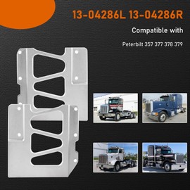 Pair Hinge Hood Upper Pivot Bracket Kit Compatible with Peterbilt 357 377 378 379 Replaces 1304286L 1304286R