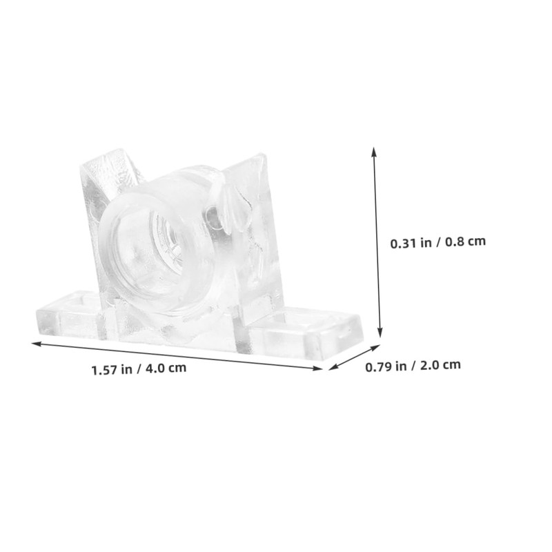 LALAFINA 20 Sets Transparent Cabinet Door Latches Drawer Front Clips