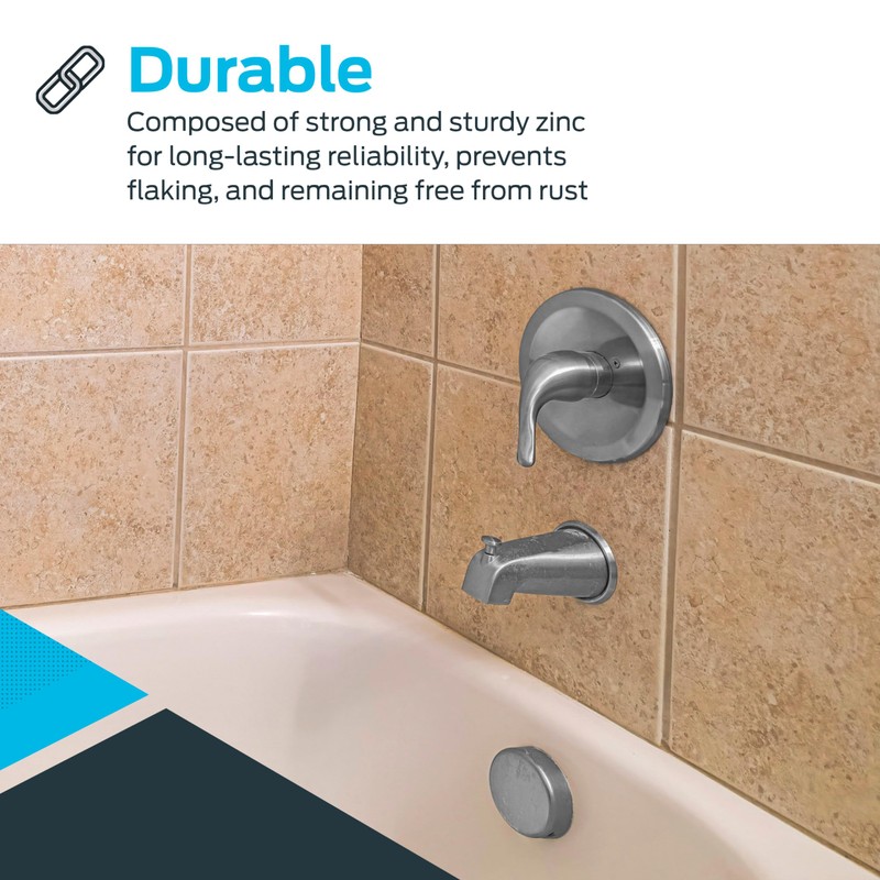 EZ-FLO 5-3/8 Inch Slide-On Zinc Bath Tub Diverter Spout with