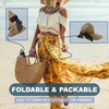 Visera de paja para mujer, sombrero de playa con protección