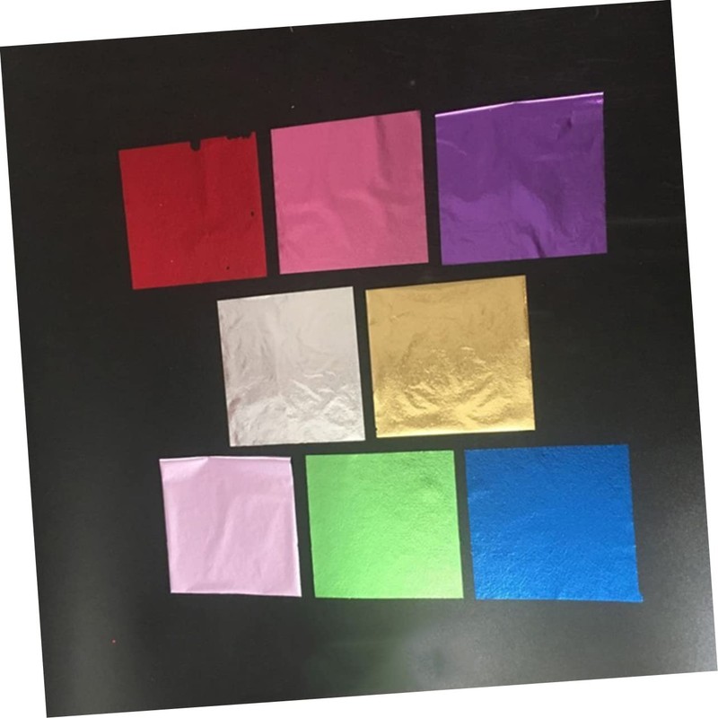 TEHAUX 3sets Gold Foil Paper Immitation Leaf Sheets Shiny Foil