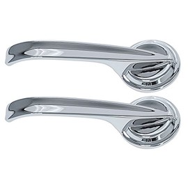 Auto Krafters Compatible/Replacement For Inside Door Handles Left Right Pair 1958-63 Fairlane, 1960 Falcon, 1959-62 Galaxie (EBC0AZ-6422600PR)