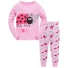 TEDD Girls Christmas Pyjamas Set Toddler Clothes Sleepwear Animal Printed
