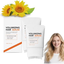 Suero Para El Crecimiento Del Cabello Con Un Cepillo De Silicona, Suero Para Engrosar El Cabello, Cepillo Incorporado De Aceite Revitalizante Del Cuero Cabelludo, Aceite Nutritivo Del Cuero (2P)