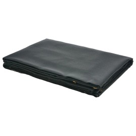 7 X 14 ft Heavy Duty Black PVC Coated Dump Truck Mesh Tarp 5.5\" 18oz Double Pocket Brass Grommets Cargo Control AccessorySize: Size 7 x 14 ft