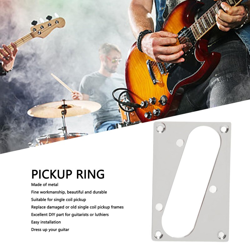 E -Gitarren -Pickup -Rahmen Einzelspulen -Pickup Montage Ring Flat Trim
