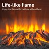IInnoflame 17" Electric Fireplace Stove, Freestanding Fireplace Heater with Realistic