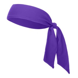 GOGO Head Tie Sports Headband Tennis Tie Hairband for Tennis, Cycling, Yoga- Purple