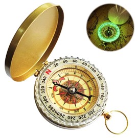 Compass Clamshell Compass Camping Gear Survival Gear Waterproof Luminous Compass for Easy Carry