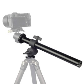FOTOBETTER Camera Tripod Boom Arm, External Multi-Angle Center Column Extension Arm, Extension Pole, Fixed & Folding & Adjustable Height, Tilting Rotation, Macro Photography, Birds-eye Shooting,