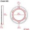 Honda Red Drive Chain And Sprocket Kit for Honda CBR600RA