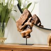 WELLAND Irregular Cedar Wood Sculpture 8.75" W x 1.75" D
