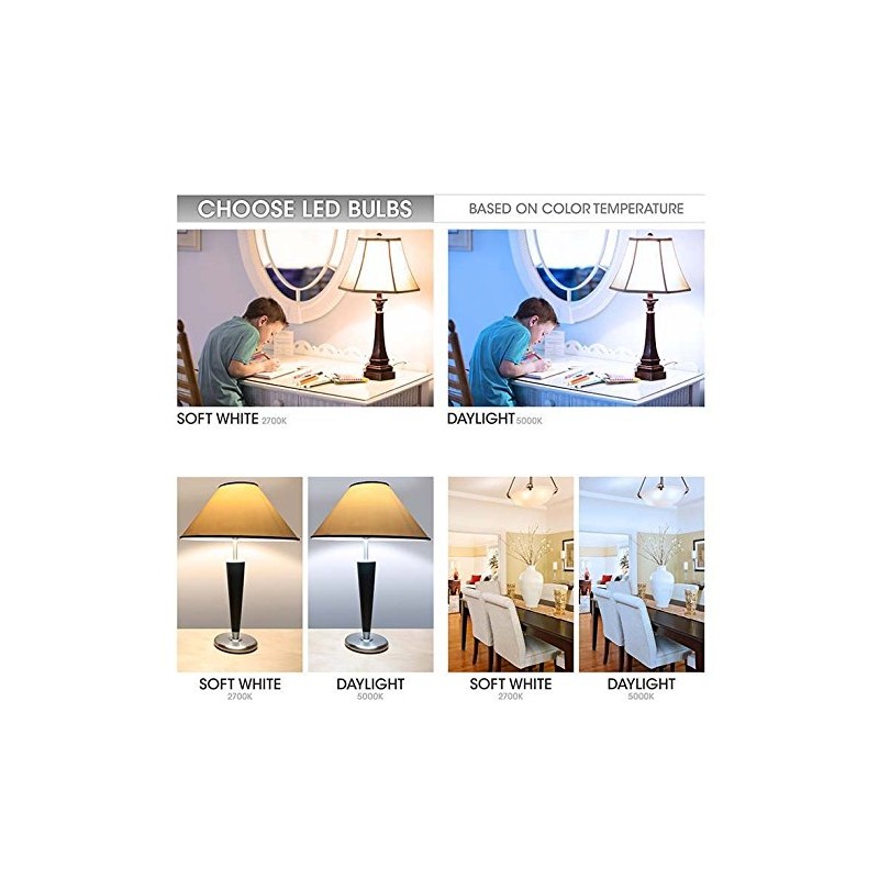 TCP 9W LED Light Bulbs (60 Watt Equivalent), A19 -