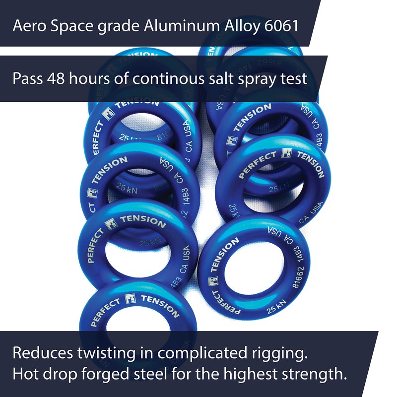 Fusion Climb Small 2-Inch Blue Aluminum O-Ring - Blue