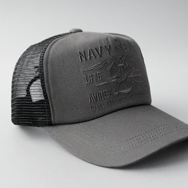 Avirex Men's Mesh Cap, Two Sizes Available, Standard, Military, XL,