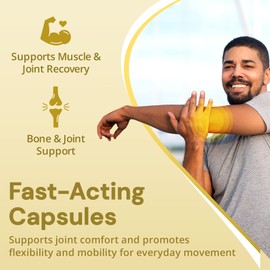 Strength & Spices Anti-inflammatory, Muscle and Joint Care Supplements for Mobility and Recovery, Turmeric Capsules with 28 Powerful Ingredients, Vegan and All-Natural, 1000mg, 60 Capsules, Refill