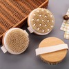 2pcs Cepillo Corporal para Masaje, Exfoliante de Baño de Cerdas,