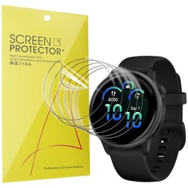Lamshaw Compatible for Garmin Vivoactive 6 Screen Protector, [6 Pack] Full Coverage TPU Clear Film Compatible for Garmin Vivoactive 6, vívoactive 6 Smartwatch (6 Pack)