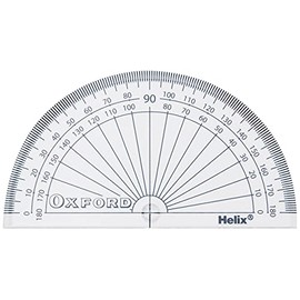 Helix Oxford 10cm 180 degree Protractor
