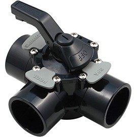 Waterway Plastics TruSeal 3-Way Swimming Pool Diverter Valve for 1½" or 2” PVC Made of Durable CPVC 600-7200-CPVC