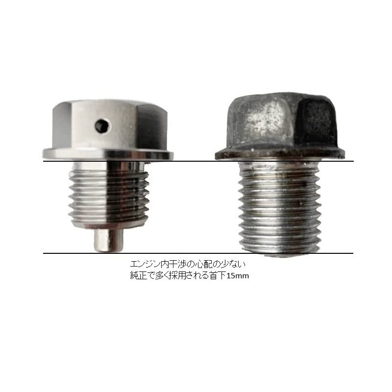 Roost Magnetic Titanium Drain Bolt Oil Drain Bolt for Honda,