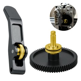 A1 Mini Extruder Gear, with Aluminum Alloy Handle,A1 Mini xirbbo Extruder Gear Assembly CNC POM Nano Coated Hardened Steel for Bambu Lab A1 Mini Extrusion Head Gear 3D Printer Accessory