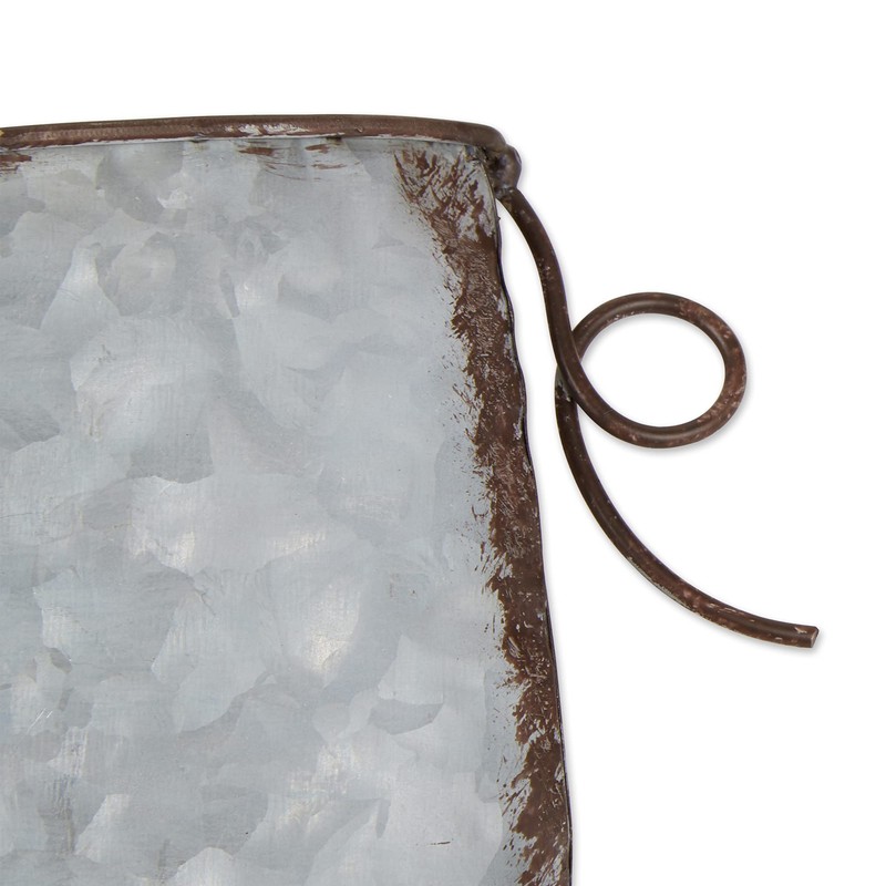 Accent Plus Pig Galvanized Wall Planter, 16.75x3.75x10.75