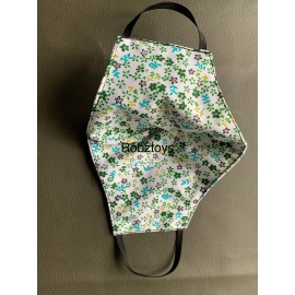 Face Mask Triple Layer Handmade Washable Cloth Flowers