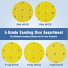 Selead Sandpaper 225 mm Velcro Durable Sanding Pads 25 Pieces