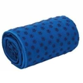 TOP FILM Yoga Towel, Yoga Rag, Towel, Hot Yoga, Anti-slip, Lightweight, Storage Case Included, Anti-Slip, Non Slip Mat (Blue)