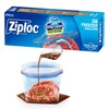 Ziploc Gallon Food Storage Freezer Bags, New Stay Open Design