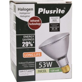 Plusrite 3521 03521-53PAR30L/Irh/FL/120 PAR30 Halogen Light Bulb,