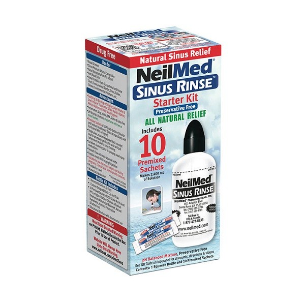 NeilMed Sinus Rinse Starter Kit with Premixed Sachets 10pcs