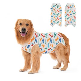 DoggieKit Dog Surgery Recovery Suit, Anti-Licking Postoperative Shirt for Female Spay Male Neuter, Breathable Onesie Soft Bodysuit for Abdominal Wound Skin Disease, Professional Alternative to Cone